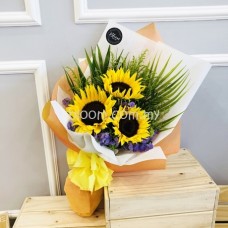 Sunflower Hand Bouquet 01 (10 Stalks Sunflowers)